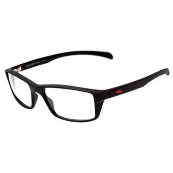 Armação Óculos de Grau HB 93148 Matte Black D. Red 702/33