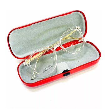 Armação Óculos Unissex Redondo Transparente